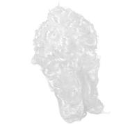 Hohopeti Postiche de Juge Blanche pour Hommes, Postiche Bou de Déguisement Légère et Respirante, Accessoire Cosplay pour Fête Halloween et Spectacle, Costume Avocat Juge