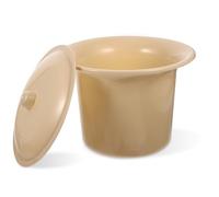 Hohopeti Pot de Chambre Portable Épais avec Couvercle, Plastique Robuste, 1 Pièce, Urinoir Couvert pour Garçon et Filles, Femmes Enceintes et Personnes Âgées, Aide Pratique pour Nuit