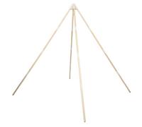 Hohopeti Poteaux de Tente en Bois Naturel pour Garçon et Filles Supports Triangulaires de Renfort Robustes Éléments de Structure pour Cabane de Jeux Tiges Rondes en Bois Accessoires de