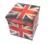 Hohopeti Pouf de Rangement Pliable avec Fonction de Siège et Coffre Tabouret Compact et Léger pour Salon Chambre Entrée Siège Appoint avec Grand Espace de Stockage