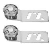 Hohopeti Poulie Coulissante Armoire en Acier Inoxydable Roue de Guidage Double Passage Adaptée aux Plateformes de Chargement et Usage Intensif