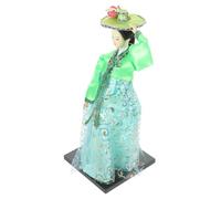 Hohopeti Poupée Coréenne Style Hanbok Décor Maison Artisanale Traditionnelle Cadeau Créatif Couleur Aléatoire Couleur Aléatoire