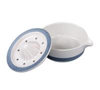 Hohopeti Presse-Agrumes Manuel en Céramique Flocon de Neige Bol Presse-Citron et Orange Accessoire la Cuisine Compact pour Jus Frais Maison Gadget Presse-Fruits Ergonomique et Pratique