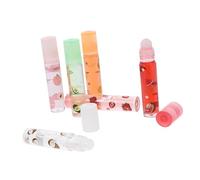 Hohopeti Protecteurs de Lèvres Présent Lot de 6 Hydratants Transparents en Plastique et Liquide, Portable et Nourrissant en Hiver pour Femmes