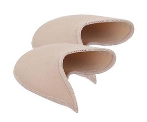 Hohopeti Protège-Orteils de Ballet Sebs, Paire, pour Danseurs | Bouts de Pied Respirants, Forme Antérieure du Pied, Réutilisables, 1 Paire, Taille Courte, Ton Chair