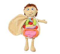 Hohopeti Puzzle Anatomie Corps Humain Peluche Éducatif pour Garçon Fille Préscolaires Apprentissage des Organes Corporels Sensoriel pour Garçons et Filles Développement Motricité Fine et