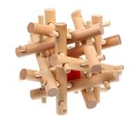 Hohopeti Puzzle Bois Éducatif à Déverrouillage Cognitif Bois Naturel pour Garçon Fille et Adultes Améliore Coordination Main-œil et Raisonnement Cadeau Éveil et Jeux Familiaux