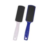 Hohopeti Râpe Pédicure Double Face Pierre pour Mains Exfoliante Naturelle Portable Élimination Douce des Callosités et Peaux Mortes Usage Humide et Sec Lot 2pcs Couleur Couleur Aléatoire