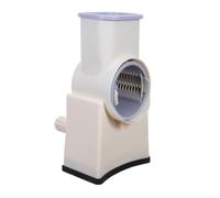 Hohopeti Râpe Rotative Multifonction avec Manivelle Accessoire de Cuisine Sécurisé pour Trancher Râper et Émincer Légumes Fruits et Fromages Compact et Polyvalent