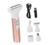 Hohopeti Rasoir Électrique Multifonction USB Épilation Visage Sourcils Nez et Corps Tondeuse Rechargeable Ergonomique pour Peau Délicate