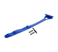 Hohopeti Rasoir pour Dos Hommes Manuel à 3 Lames Incurvées Rasoir Exfoliant Corps Bleu avec 2 Têtes de Rechange Utilisation Peau Sèche ou Humide Voyage et Soin Corporel