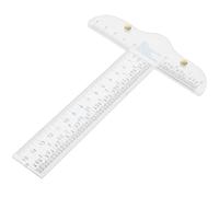 Hohopeti Règle T Transparente Multifonction pour Couture et Dessin Règle de Traçage Claire Plastique Outil Compact pour Travaux Manuels et Modélisme
