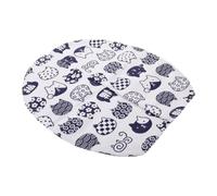 Hohopeti Rideau à Motifs Modernes en Coton et Lin pour Bac à Litière Automatique de Chat avec Fermeture Tactile, Installation Facile et Design Silencieux pour Maison de Chat