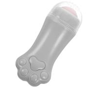 Hohopeti Rouleau de Massage Facial Patte de Chat en Pierre Quartz Rose Gris, Outil de Soin Peau Anti-gonflement, Roll-on pour Poches Yeux, Masseur Visage pour Femmes, Accessoire Beauté
