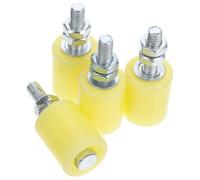 Hohopeti Rouleaux de Guidage Nylon pour Portail Coulissant, Set de 4 Galets Robustes, Conçus pour Portes Coulissantes Intérieures et Extérieures, Installation Rapide