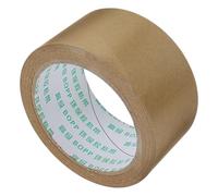 Hohopeti Ruban Adhésif en Papier Kraft Brun 50 MM X 20 M, Fort Adhésif sans Eau, Surface Inscriptible, Rouleau pour Emballage, Encadrement Photo et Colis, Ruban D’Emballage