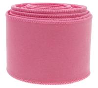 Hohopeti Ruban en Polyester Rose avec Fil de Fer pour Emballage Présent et Projets Diy, Ruban Large Élégant pour Décoration et Création de Nœuds de Couronne