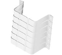 Hohopeti Sangles D’Adaptation Gouttière en Alliage D’Aluminium Blanc 100X80 MM Support de Descente Pluviale Robuste Lot de 6 set de Pièces Accessoire de Rallonge pour Tuyau de