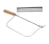 Hohopeti Scie à Chantourner à Main Robuste 7 Pouces avec Manche en Bois Mini Scie à Denture Fine pour Travail du Bois Découpe Précise et Légère Outil Main pour Bricolage