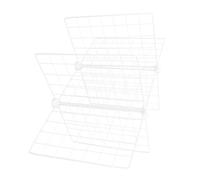 Hohopeti Séparateur de Congélateur en Grille Métallique 61x41x32 Cm, Étagère de Rangement 6 Compartiments, Cloison Robuste pour Bac Congélation, Organisateur D’armoire Réfrigérateur,