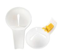 Hohopeti Séparateur d'Œufs en Plastique Réutilisable Lot de 2 Clip de Fixation sur Bol Portable et Robuste pour Séparer Blancs et Jaunes Cuisine Pâtisserie