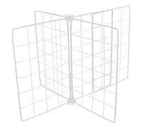 Hohopeti Séparateurs en Filet Métalliques Réglables pour Congélateur Coffre et Réfrigérateur, Dimensions 42-56 X 42-56 X 32 Cm, Barrière Anti-chocs Maille Respirante, Organisateur