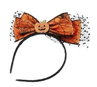 Hohopeti Serre-tête Accessoire Léger et Confortable Original Halloween avec Nœud Décoratif Citrouille et Motifs Chauve-souris pour Fête Déguisée pour Soirée