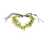 Hohopeti Serre-tête Cosplay Homme Et Femme Vert Esprit Couronne Cœur Floral Léger Pour Photos Mariage Et Costume Woodland