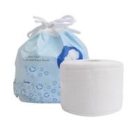 Hohopeti Serviette en Coton Pur Visage, Douce et Jetable, Nettoyage Peau, Matériau Coton Épais, Adaptée pour Usage Domestique Voyage D'affaires Couleur Aléatoire
