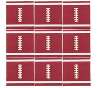 Hohopeti Serviettes en Papier Décoratives Rugby Marron 20pcs, Matériau Robuste Jetable, Design Unique pour Fêtes à Thème Sportif et Réunions Familiales