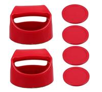 Hohopeti Set Accessoires Hockey sur Glace pour Table Mini Hockey Poussoirs et Rondelles Feutrine Palets Épais pour Remplacement et Loisirs