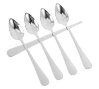 Hohopeti Set de Couteaux et Cuillères à Acier Inoxydable avec Bord Dentelé et Manche Épais Ergonomique Ustensiles de Cuisine pour Kiwi Dessert et Pomme