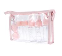 Hohopeti Set de Flacons Rechargeables Pet pour Cosmétiques Bouteilles Légères et Durables pour Shampoing Lotion Crème Solaire et Gel pour Voyage Sport et Activités Extérieures Organiseur