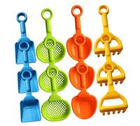 Hohopeti Set de Jouets Plage Garçon Fille Pelle et Râteau Plastique Multi Usage pour Sable et Jardin Accessoires de Jeu Dextérieur Couleurs Aléatoires pour Plage et Bac à