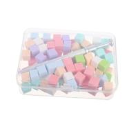 Hohopeti Set de Mini Éponges Carrées Colorées pour Nail Art Réutilisables avec Stylo Attrapeur Blocs Doux Anti-poussière pour Dégradés et Application de Gel à Ongles Accessoires Manucure