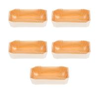 Hohopeti Set de Moules à Cake Bois avec Papier Cuisson Résistant Chaleur Moule Multifonction pour Pains Gâteaux et Snacks Ustensiles de Cuisine