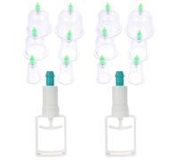 Hohopeti Set de Ventouses Manuelles PP pour Massage Corporel Pompe à Aspiration pour Détente Musculaire et Soulagement Cervical Épaules et Dos