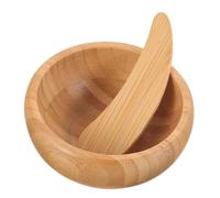 Hohopeti Set Masque Facial en Bois de Canne avec Mélangeur DIY pour Soin Peau Accessoire Beauté Facile à Nettoyer et Sûr pour Visage