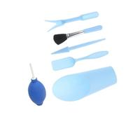 Hohopeti Set Mini Outils de Jardinage Bleu Pelle Souffleur Air Brosse et Lève-Plante Kit Compact pour Plantation Transplantation et Entretien des Plantes Intérieur et Succulentes