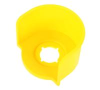 Hohopeti Siège de protection d'arrêt d'urgence à l'épreuve garde couvert bloqueur industriel couvercle de verrouillage à bouton-poussoir de bouton Plastique Jaune