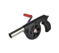 Hohopeti Souffleur Air Portable à Manivelle pour Barbecue et Camping Soufflet Manuel Compact pour Allumage Rapide de Feu Charbon Accessoire Pratique pour Grillades Plein Air