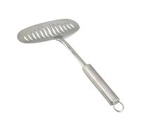 Hohopeti Spatule Cuisine Large en Acier Inoxydable 430, Pelle à Poisson et Steak Multifonction, Ustensile Inox Pratique pour Cuisson Maison et Restaurant, 1 Pièce