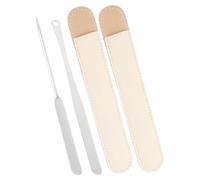 Hohopeti Spatule Fond de Teint Inoxydable Set avec Stick Mélangeur Maquillage Cosmétique pour Usage Professionnel et Domestique