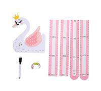 Hohopeti Sticker Mural Toise De Hauteur 3d Motif Cygne Pour Garçon Et Filles, Autocollant Décoratif Amovible, Résistant à L'usure, Mesure Précise, Chambre Bébé Ou Crèche