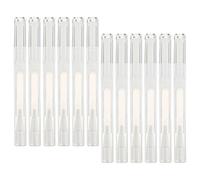 Hohopeti Stylo Vide Transparent Rechargeable 3 Ml pour Huile à Ongles et Gloss à Lèvres, Lot de 15 Tubes Rechargeables Embout Pinceau, Outil Cosmétique Léger et Étanche pour Voyage et