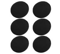 Hohopeti Super Douces et Polyvalentes de Maquillage Ultra Fines en Cuir Pu Noir 6 Pièces de Bouffées Faciles à Transporter pour Fond de Teint et Poudre Cosmétique
