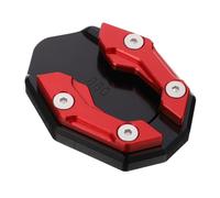 Hohopeti Support de Béquille Latérale Moto Rouge Plaque Extension Anti-enfoncement pour Scooter Nmax155 Xmax Agrandisseur de Pied Kickstand