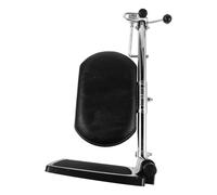 Hohopeti Support de mollet pour fauteuil roulant, repose-jambes de fauteuil roulant relevable droit, angles réglables, support de mollet détachable, noir, patients et personnes âgées,