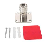 Hohopeti Support Mural INOX pour Lanceurs de Mousse 1/4 à Connexion Rapide Lot de 2 avec Étagère Métallique pour Pistolet de Lavage Auto Fixation Murale Stable pour Organisation et