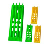 Hohopeti Support pour Bagues de Pattes de Pigeon 4 Pcs, Support Plastique Solide, Porte-Bandes Multicolores, Rangement Compact pour Élevage de Volailles et Suivi des Anneaux
